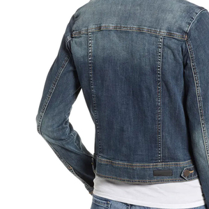 Veste en jean à manches longues pour femmes sur mesure veste en jean pour femmes bleu hiver veste en jean simple pour femmes avec service OEM - Product Image 6