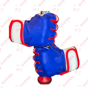 ถุงมือตีเบสบอลซอฟต์บอลปรับแต่งได้หนังคาบาเรต้าสีแดงขาวและน้ำเงิน - Product Image 4