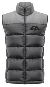 Gilet matelassé sans manches en polyester 100% de haute qualité pour hommes, veste matelassée lavable pour l'hiver avec fermeture à glissière - Product Image 2
