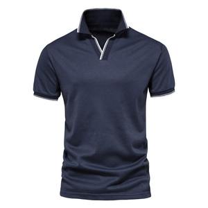 Polo d'affaires pour hommes 100% coton Motif solide Tissu personnalisé imprimé pour l'été Style décontracté grande taille-Fabriqué au Pakistan RTS - Product Image 5