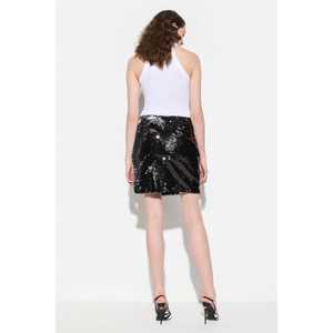Vintage-inspired <b>Pleat</b> <b>Skirt</b> Ruffles Satin Cotton Short Length Natural Leather Knitted Feathers Bows Prints-Casual Vintage <b>Mini</b> - Product Image 5