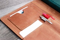 Stockage de fichiers pur étui en cuir souple A5 cahier couvre voyage Journal étui tablette dossier portefeuille LP5-0046B