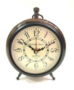 Horloge de table nautique en fer au design simple antique pour la décoration de bureau à domicile horloge de bureau nautique décorative intérieure quantité en vrac - Product Image 5