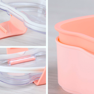 Lonchera Premium de Doble Capa, 1440 ml, Libre de BPA, Estilo Bento Japonés, con Tapas de Plástico y Compartimentos para Conservar Alimentos - Product Image 3