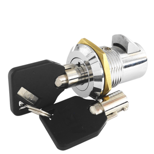 Cilindro de cerradura tubular de aleación de zinc cromado resistente con 2 llaves para maquinaria y gabinetes de caja de herramientas de alta durabilidad - Product Image 5