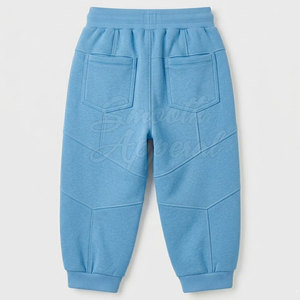 Pantalon de jogging léger pour garçons, taille haute, cordon de serrage, 100 % coton, matière respirante pour la course, le jeu et le quotidien, élégant - Product Image 2