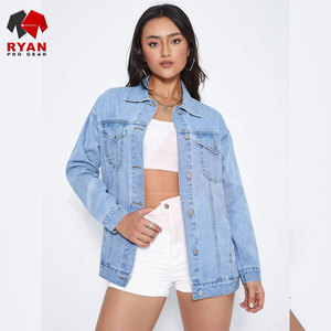 Chaqueta Vaquera de Alta Calidad para Mujer con Costuras Limpias, Diseño Sólido y Ajuste Cómodo para el Día a Día - Product Image 1