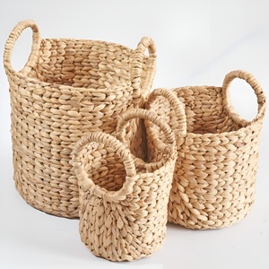 Cestas organizadoras de cocina tejidas a mano con jacinto de agua, cestas de alta calidad y sostenibles. - Product Image 3