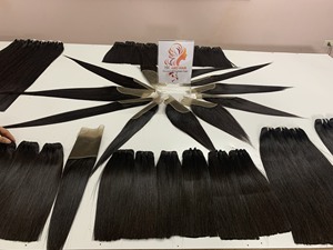 Extensiones de cabello humano vietnamita, mechones de pelo liso de hueso natural, doble estiramiento, moda - Product Image 2