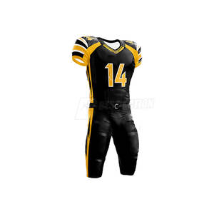 Uniforme de fútbol americano de color liso de diferentes estilos, personalizado, mejor precio razonable, conjuntos de camisetas de fútbol americano - Product Image 4