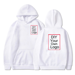 Sudadera clásica negra de algodón de gran tamaño con capucha cómoda con cremallera bordada técnica lavada invierno hogar - Product Image 2