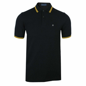 Ropa al por mayor de fábrica Camisas lisas con media manga Cuello redondo Hombres Polo - Product Image 4