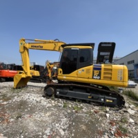Offre Spéciale : Excavatrice sur Chenilles Komatsu PC160 d'Occasion à Faible Heures de Fonctionnement, Poids en Service de 16 Tonnes, Pompes Hydrauliques Originales, Engrenages de Godet Impeccables