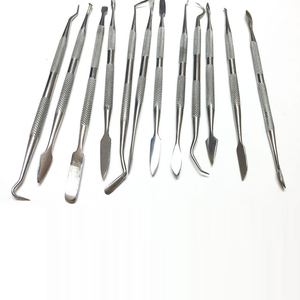 Ensemble d'outils de sculpture de cire dentaire 5 pièces de haute qualité Source d'alimentation manuelle Kit technique de laboratoire en acier inoxydable - Product Image 5