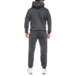 Vêtements de sport en molleton technique de haute qualité pour hommes, survêtements unisexes noirs 2 pièces, survêtements avec logo personnalisé, ensemble de produits Offre Spéciale - Product Image 2