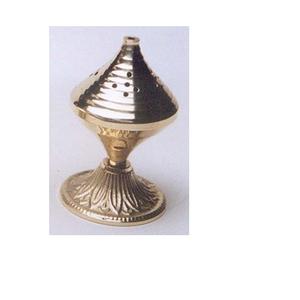 Handmade Gold Polished Brass <b>Bakhoor</b> <b>Burner</b> Round Shape Customized Size Incense <b>Burner</b> At Affordable Price - Product Image 1