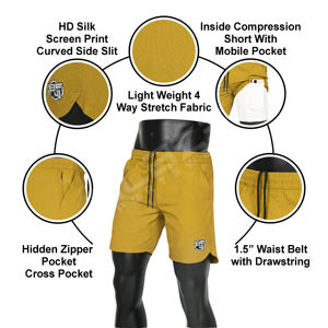 กางเกงขาสั้นออกกำลังกายสำหรับผู้ชายกางเกงขาสั้นสำหรับ2in1 - Product Image 5