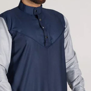 Meilleur fournisseur, grande quantité de thobes pour hommes, couleur unie, décontracté, respirant, léger, polyester, manches longues, longueur cheville, haute qualité - Product Image 4