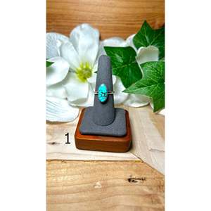 Sheryl Martinez Highgrade Kingman <b>Turquoise</b> & Sterling Silver <b>Ring</b> for Everyday Wear - Product Image 1