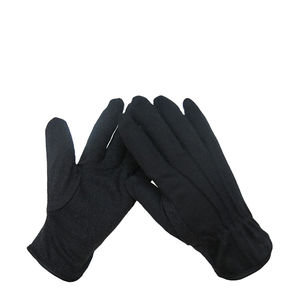 Gants en jersey marron de jardin respirant et réutilisables en coton polyester tricoté élastique vente en gros - Product Image 1