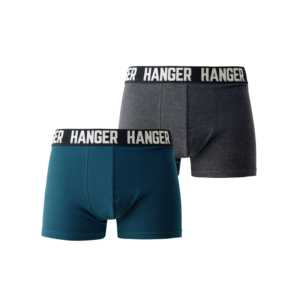 แพ็ค 2 ตัว กางเกงบ็อกเซอร์ผ้าไหมสำหรับผู้ชาย ระบายอากาศได้ดี ทรงกลางและสูง ลายการ์ตูน คุณภาพดี มีโลโก้ที่ขอบเอว - Product Image 1