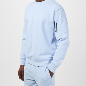 Sweat à capuche à col rond pour hommes Sweat-shirt unisexe avec logo personnalisé 100% coton Sweat-shirt à col rond blanc vintage - Product Image 4