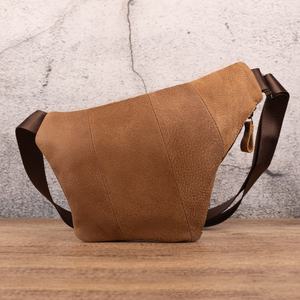 Sac à bandoulière en cuir Mini sac à dos ceinture de poitrine Crossbody Running Sporting Gift for Him Hubby LCB-0052C - Product Image 5