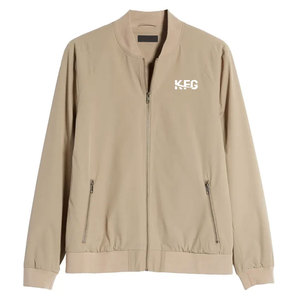 Chaqueta Bomber de Invierno para Hombre, Estilo Urbano, Cuello Alto, Logotipo Frontal, Tejido Transpirable Ecológico, Corte Moderno para Uso Casual al Aire Libre - Product Image 1