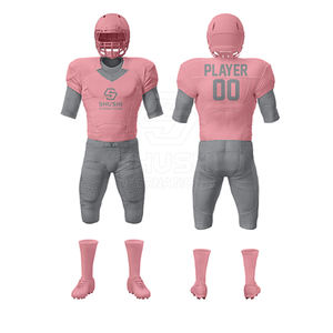 Uniformes de Fútbol Americano Personalizados para Adultos, Ropa Deportiva Corta 100% Poliéster Transpirable, Precio al por Mayor, Suministro Directo de Fábrica - Product Image 4