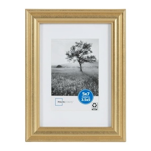 Cadre photo décoratif moderne en bois gris antique avec finition en métal pour bureau à domicile et décoration de cadeaux - Product Image 4