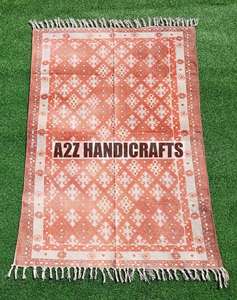 พรมคอตตอนพิมพ์ลายทำมือพรมทำมือพรมปูพื้นที่บ้านและโรงแรมพรมพิมพ์ลายสวยงาม - Product Image 1