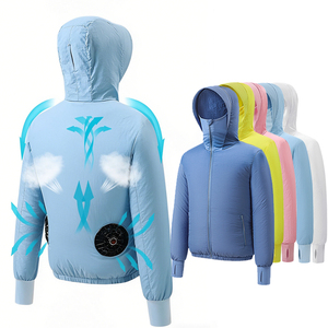 Wholesale <b>Summer</b> Fan Cooling <b>Jacket</b> for Outdoor Cooling Vest <b>Men</b> Women Fans <b>Jacket</b> Sunscreen Clothing - Product Image 1