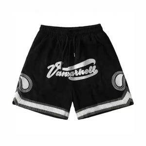 กางเกงขาสั้นตาข่ายสองชั้นเอวกลางของผู้ชายกางเกงเล่นบาสเก็ตบอลแห้งเร็วออกแบบได้ตามต้องการสำหรับฤดูร้อน - Product Image 5