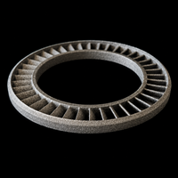 Anneau de guide de turbine en métal imprimé en 3D de haute précision, personnalisable, pour turbocompresseurs et systèmes de récupération d'énergie