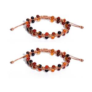 La mejor pulsera de ágata hecha a mano con cordón de algodón coreano, joyería Unisex de moda perfecta para estilos Boho Chic o Casual - Product Image 1