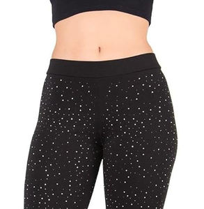 Pantalon en strass de haute qualité pour femmes taille élastique Leggings de conception supérieure pour vêtements de sport Leggings à pousser - Product Image 3