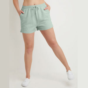 กางเกงขาสั้นลำลองระบายอากาศดี สไตล์แบ็กกี้ สำหรับฤดูร้อน ผ้าฝ้ายฟลีซ 400 กรัม มีซิปและกระเป๋า เหมาะสำหรับออกกำลังกาย ผู้หญิง - Product Image 6