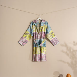 Peignoir de luxe unisexe XL en coton éponge tissé, séchage rapide, respirant, couleur unie, pour le printemps et toute l'année, vêtement de nuit et de détente, été, ODM - Product Image 4