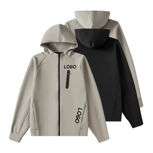 เสื้อแจ็คเก็ตผู้ชายแบบมีฮู้ด รุ่น Custom Logo 350GM สำหรับฤดูใบไม้ร่วงและฤดูหนาว กันลม แขนยาว สไตล์ลำลอง รุ่นซิป 2026 - Product Image 2
