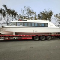 Yacht de croisière-taxi fluvial en aluminium personnalisé UBI 1630, 16 m, 30 passagers, moteur hors-bord 300 ch, alimenté par batterie, 30,0-35,0 nœuds, 16x5 3D