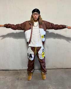 Ensemble coupe-vent à capuche court avec fermeture éclair pour hommes survêtements de jogging en nylon avec logo personnalisé pour hommes été adultes OEM ODM personnalisé - Product Image 3