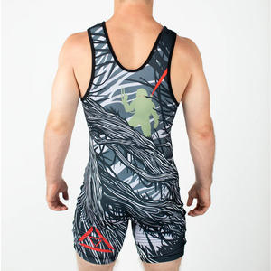 Trajes de Lucha Libre Cómodos para Hombre, Singlet de Lucha Libre Hecho a Medida, Diseño Moderno, Singlets de Lucha Libre Transpirables, Diseño Personalizado - Product Image 4