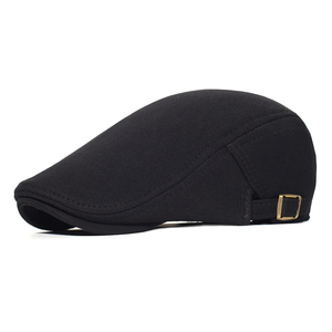 Casquettes de gavroche réglables en coton hommes femmes béret décontracté casquette de lierre plate douce couleur unie conduite cabbie chapeau unisexe noir gris chapeaux - Product Image 6