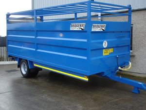 รถพ่วงบรรทุกอาหารสัตว์คุณภาพสูง 18 ฟุต 14 ตัน พร้อมชิ้นส่วนเกียร์หลัก - เพลาแข็งแรง ทนทาน รถพ่วงสำหรับงานหนัก พร้อมคันลาก 8.5 เมตร - Product Image 3