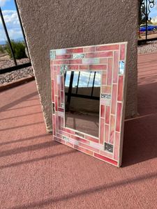 Silver <b>mosaic</b> <b>mirror</b>,round <b>mosaic</b> <b>mirror</b> - Product Image 6