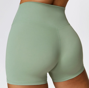 Tùy Chỉnh Phụ Nữ Liền Mạch Scrunch Mông Yoga Quần Short Thấp Eo Cao Đàn Hồi Nhanh Chóng Khô Phòng Tập Thể Dục Tập Thể Dục Xà Cạp Làm Bạn Wan - Product Image 2