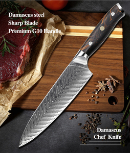 มีดเชฟดามัสกัสพร้อมที่จับใยแก้วสำหรับใช้ในครัวออกใหม่ - Product Image 3