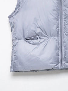 2025 mujeres Parka chaleco chaqueta con capucha sin mangas Puffer abrigo Casual cálido chaleco moda prendas de vestir exteriores señoras chaqueta con bolsillos - Product Image 5
