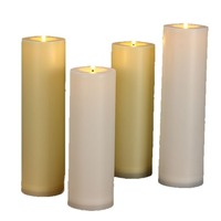 Bougie électronique LED imperméable TOOWIN pour l'extérieur, bougie simulée sans fumée, bougie romantique et créative