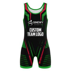 Justaucorps de lutte extensible avec logo personnalisé pour les lutteurs |   Léger et respirant |   Livraison rapide aux États-Unis Expédition - Product Image 2